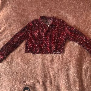 Cheetah print pink blouse